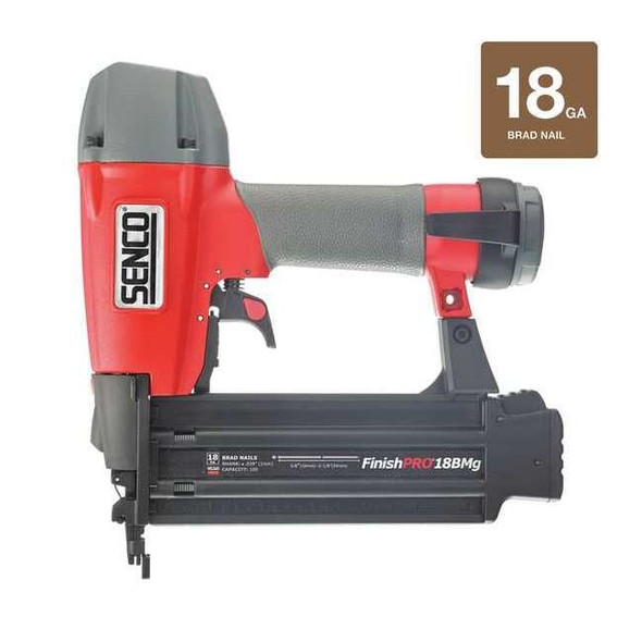 Senco AirNailGun,Red,1/4in,NPT,Magnesium FINISHPRO 18BMG