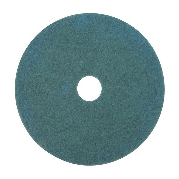 3m Burnishing Pad,17 in Dia,Aqua,PK5 3100