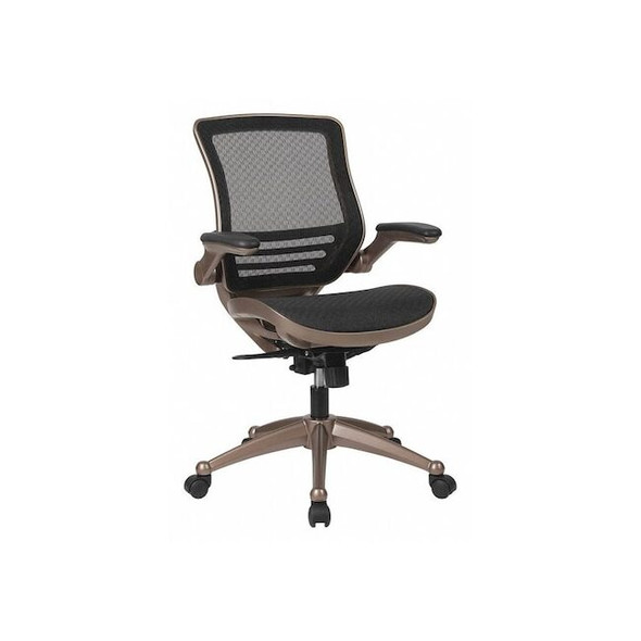 Flash Furniture Exec Mesh Chair,Mid-Back,Black BL-8801X-GG