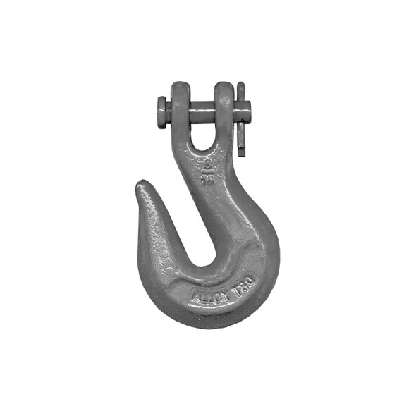 Clevis Grab Hook, 3/8 in, 7100 lb, Grade 80, Orange