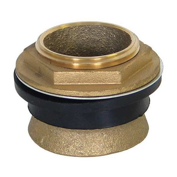 Kissler Toilet Spud, 1-1/4", Brass, Brass 57-0515