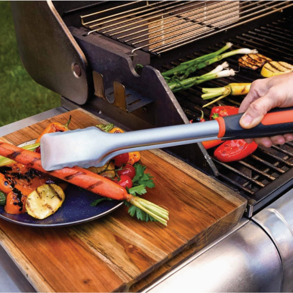 Mr. Bar-B-Q Premium Locking Stainless Steel Barbeque Tongs 02961Y 868326