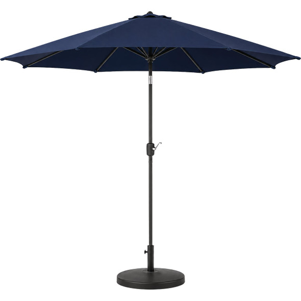 Cabana Beach 9 Ft. Aluminum Pole Navy Formosol Market Umbrella MAL9C-8-NVY