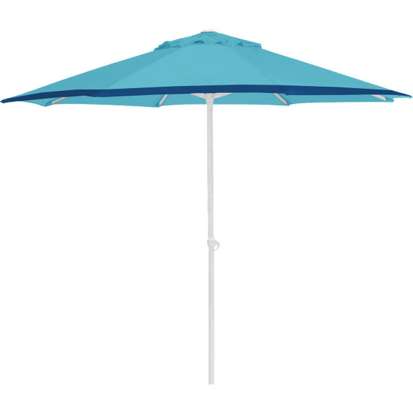 Cabana Beach 7 Ft. Steel Blue Market Umbrella MS76-BLU/NVY