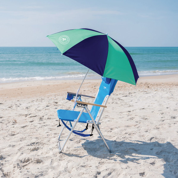 Carribean Joe 48 In. Clamp On Beach Umbrella with UPF 50+ Protection CJ48-TL-NVY 821959