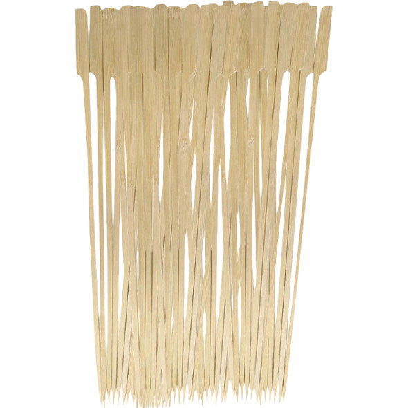 Mr. Bar-B-Q 12 In. Flat Bamboo Skewers with Handle (50-Pack) 40300Y