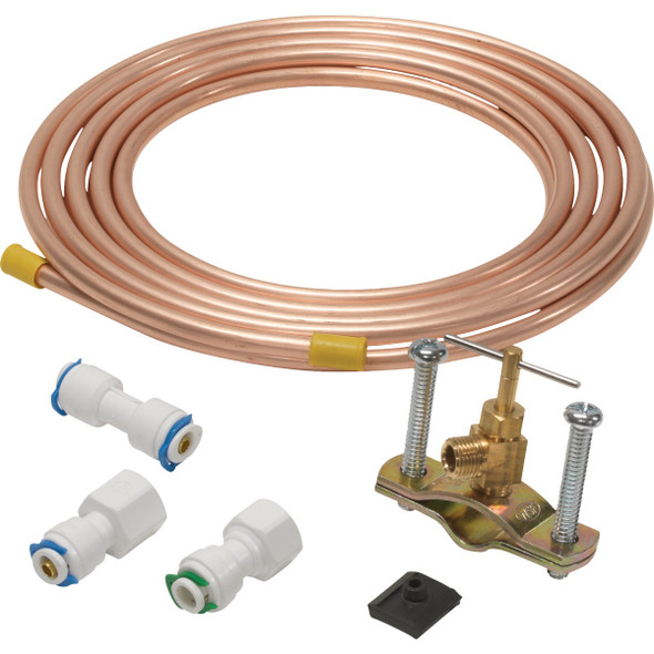 Homewerks 1/4 In. PTC x 1/4 In. PTC x 25 Ft. Copper Ice Maker Kit 7251-25-14-PTC