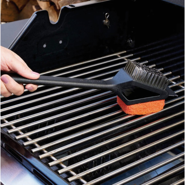 Mr. Bar-B-Q Long Handle Dual Head Grill Brush 60320Y 800977