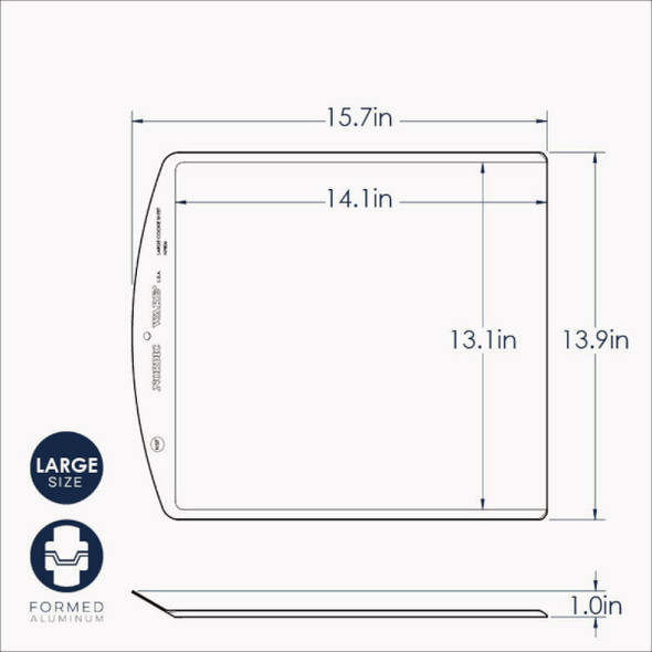 NordicWare Naturals 13 In. x 14 In. Classic Large Cookie Sheet 42100 604155