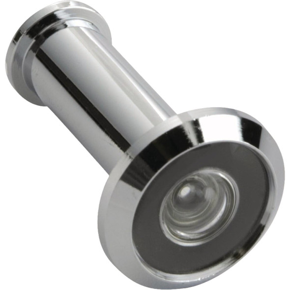 First Watch 130 Deg. Chrome Wide Angle Door Viewer 2321