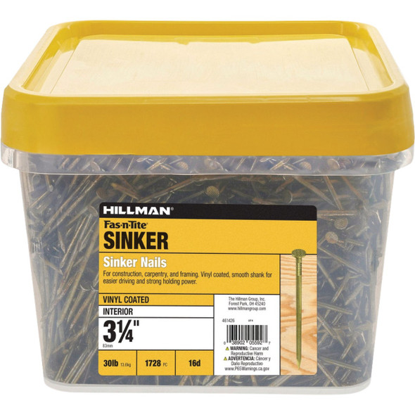 Hillman Fas-n-Tite 3-1/4 In. Vinyl Coated Sinker Nails (30 Lb.) 461426