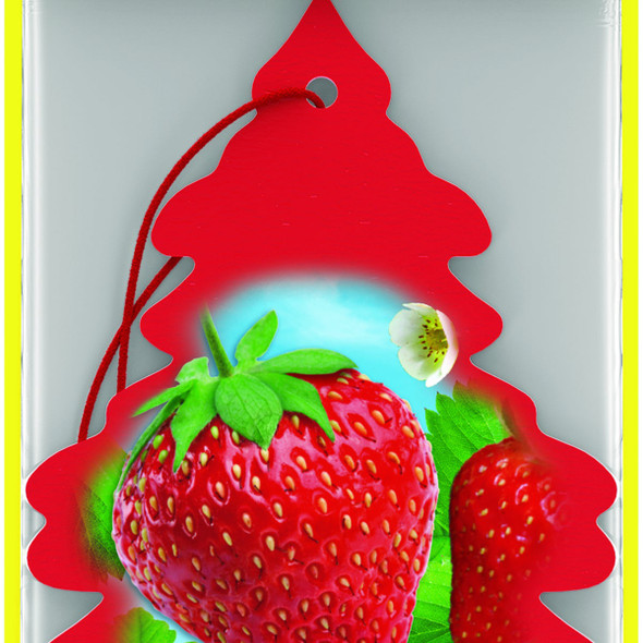 Little Trees Car Air Freshener, Strawberry (3-Pack) U3S-32012