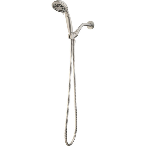 AquaVista Serene 6-Setting 3.5 In. Handheld Showerhead in Brushed Nickel 8364012
