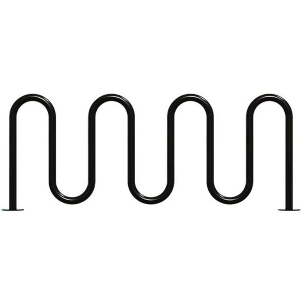 Madrax Bike Rack,Blk,(9) Bikes,36 in. H,3 in. W QS-H36-9-SF-B