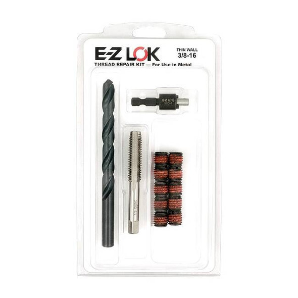 Thread Repair Kit, Self Locking Thread Inserts, Steel, 10 Inserts