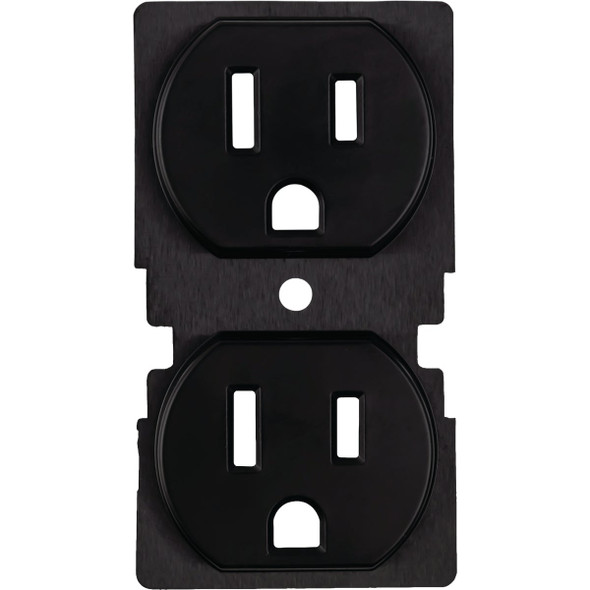 Amerelle ColorCap Classic 1-Gang Black Wall Plate (2-Pack) CC-CDO-BK