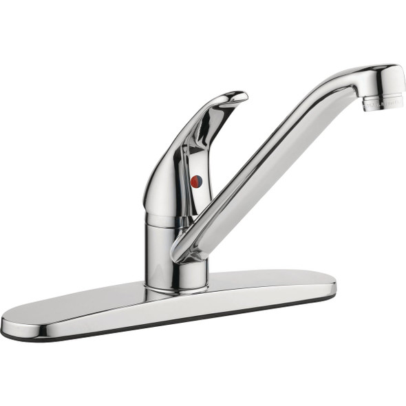 Homepointe Homepointe Single Lever Handle Rounded Kitchen Faucet, Chrome 242100
