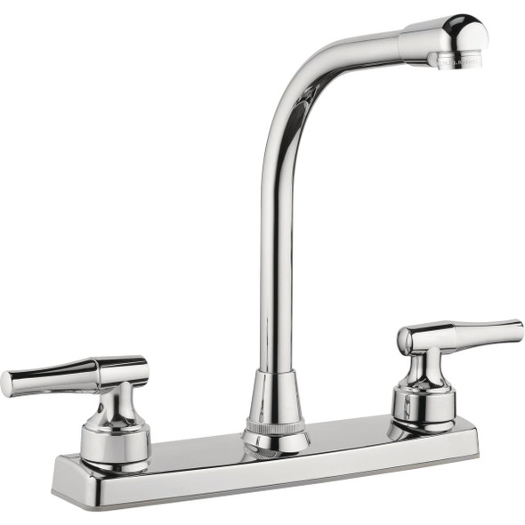 Homepointe 2 Lever Handle 8 In. Kitchen Faucet, Chrome 204664