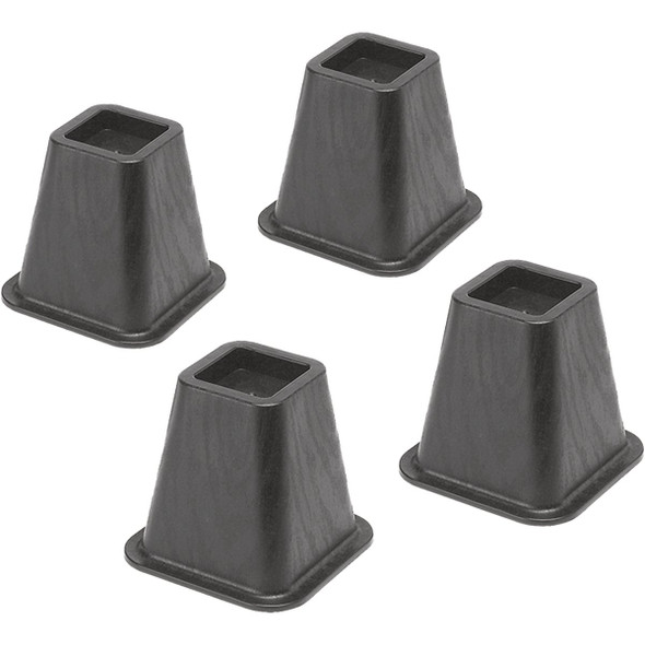 Whitmor 6 In. Black Bed Risers (4-Pack) 6511-3349-BLK 642700