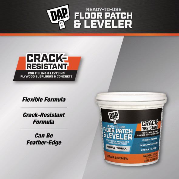 DAP Ready-To-Use Floor Leveler, 1 Qt. 7079859184 789827
