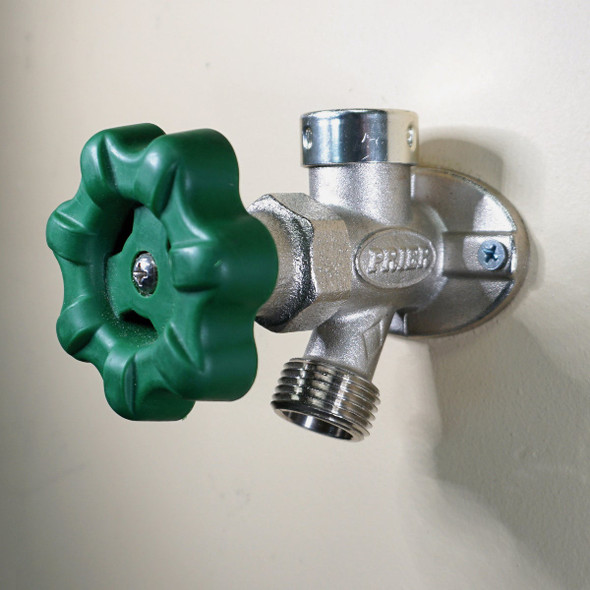 Prier 1-2 In. x 8 In. Crimp Pex Quarter-Turn Anti-Siphon Freezeless Wall Hydrant P-164X08 458727