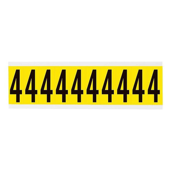 Brady NumberLabel,Vinyl,2-1/4inH,7/8inW 3440-4