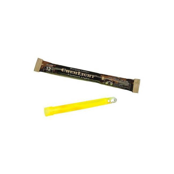 Chemlight by Cyalume Technologies Lightstick,Yellow,12 hr.,6 in. L,PK500 9-27020