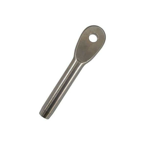 Loos Eye End Fitting,316 SS,1/4 in Rope dia. 668-8X