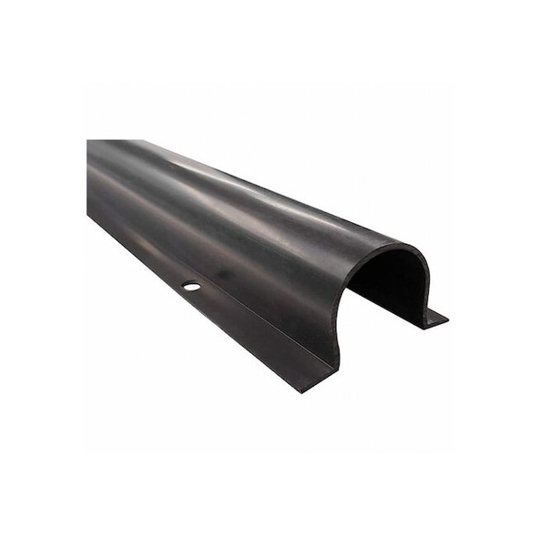 Wire Guard, 4 in H, 25 ft L, 4 in W, 1 Channel, PVC, Black
