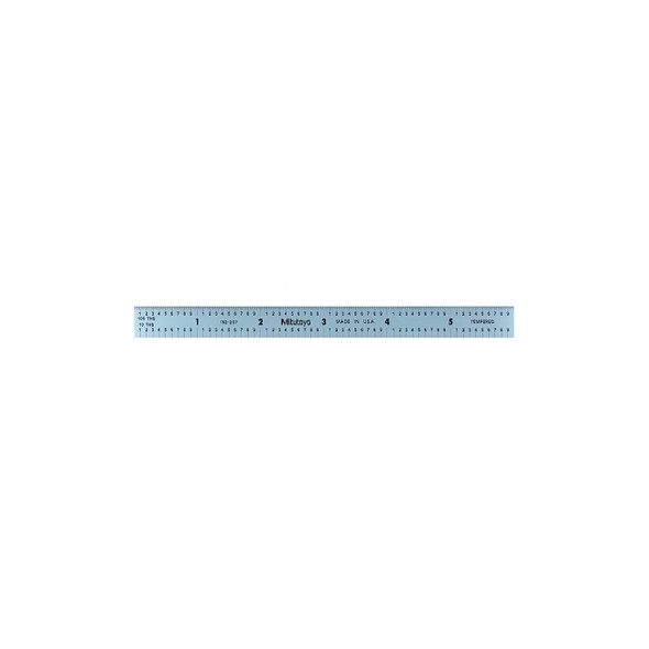 Series 182 Steel Rulers, 6 in, Stainless Steel, Inch/Metric, Flexible