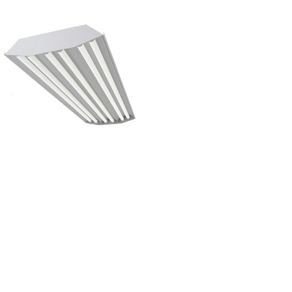 ESI F-14ECWR6L-T5-LED-PW-2-V 4' 6-lamp LED T5 Tube-Ready Pre-Wired Fixture