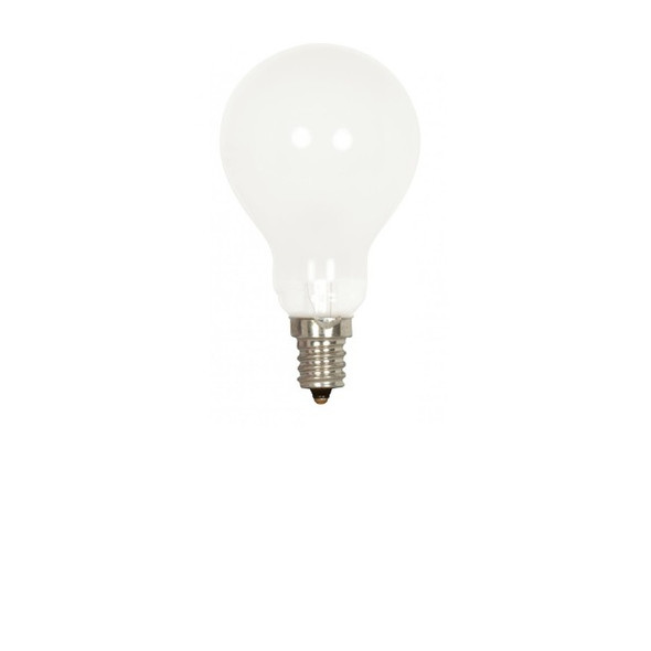 40A15FR/CS 40 Watt 130 Volt A15 E12 Candelabra Base Frosted Incandescent