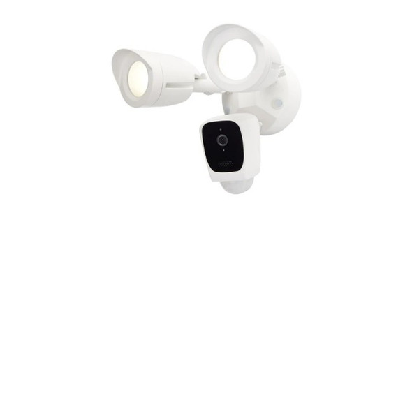Satco Starfish 65-900 White Bullet Flood Outdoor Smart Security Camera