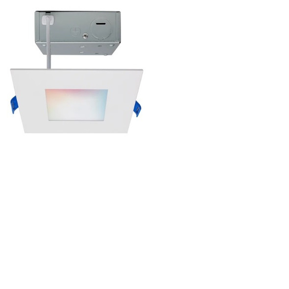 Satco S11561 4" Starfish RGBW Smart Slimfit Square LED Downlight Flat Lens 120V