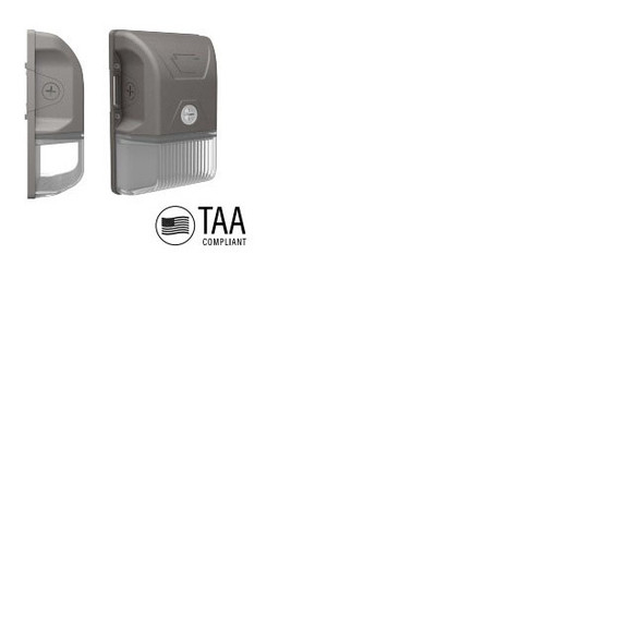 Keystone KT-WPLED20-S1-8CSB-VDIM /TAA 20W Color Select Mini Bronze TAA LED Wallpack
