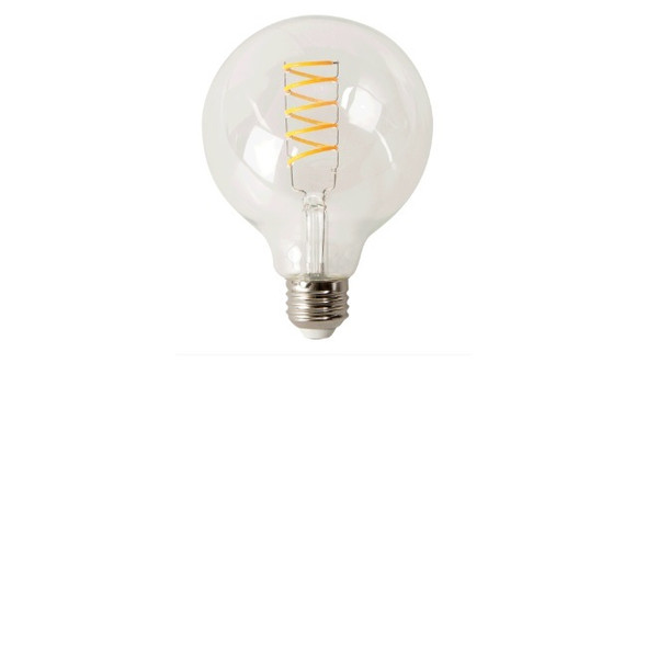 TCP FG30D2518VC Dimmable Spiral Filament LED G30 5W Clear Antique E26 1800K