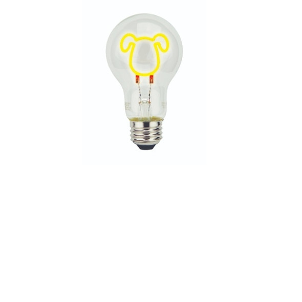 TCP FSA19DOGBD LED A19 Filament Dog Shape Base-Down 120V
