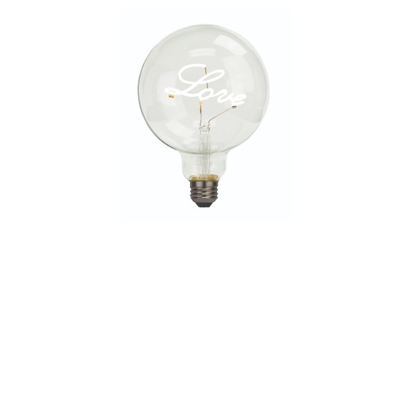 TCP FSG40LOVEBD LED G40 Globe Love Shape Base-Down Yellow E26 120V