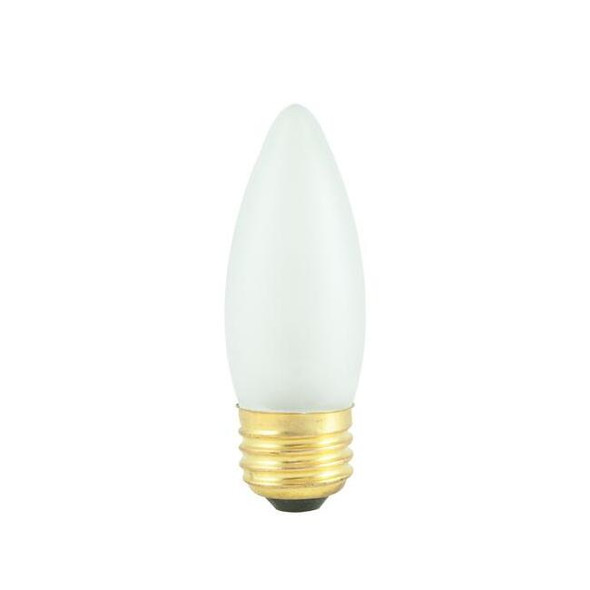 40ST/FR/MED 40W Frosted Torpedo Incandescent Chandelier Bulb