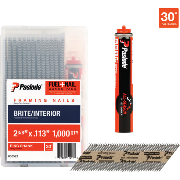 Paslode 1000# 2-3/8x.113 Colnail 650523