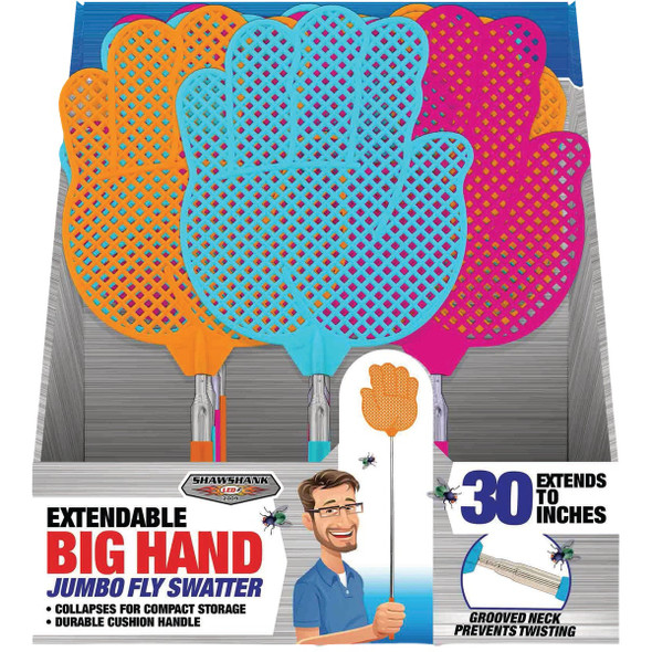 Shawshank Ledz 30 In. Extendable Fly Swatter 702593 Pack of 24