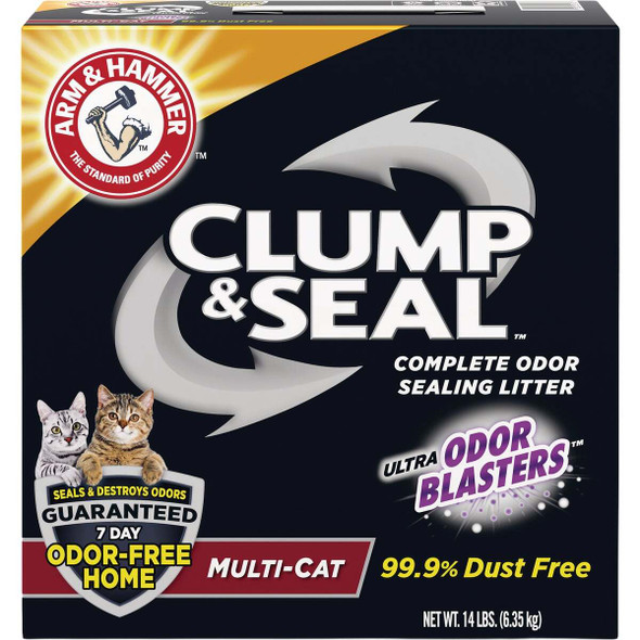 Arm & Hammer Clump & Seal with Odor Blasters 14 Lb. Multi-Cat Sealing Litter