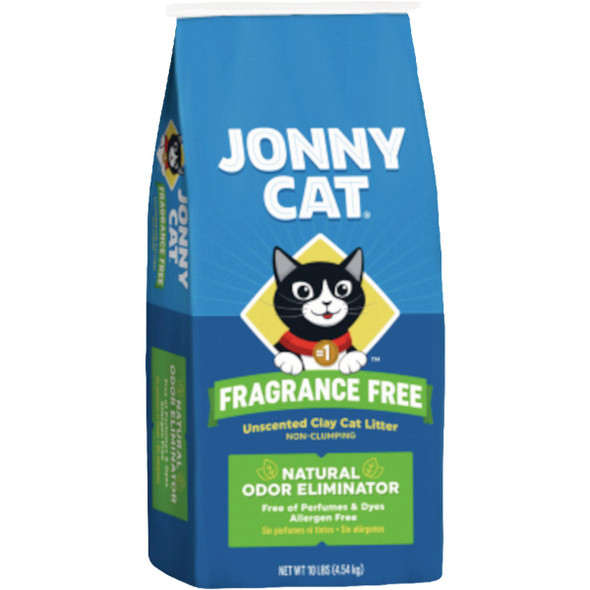 Oil Dri Jonny Cat 10 Lb. Non-Clumping Fragrance Free Clay Cat Litter Pack of 3