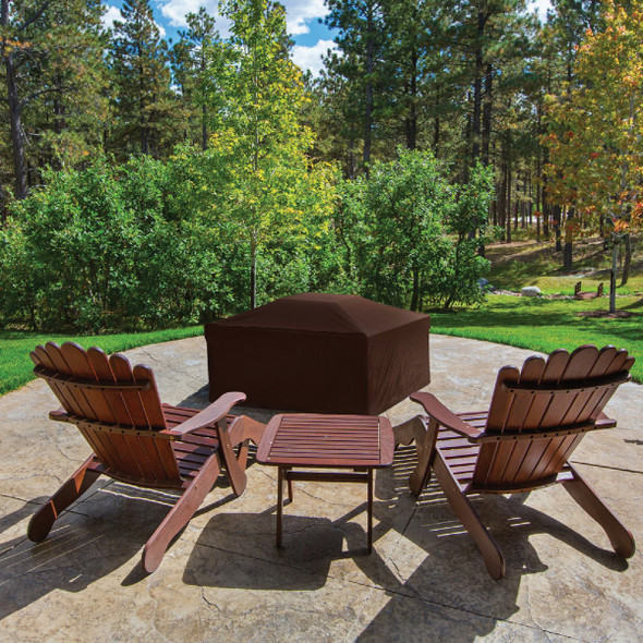 Backyard Basics 38 In. Square Firepit Cover 07845BBGD 823944