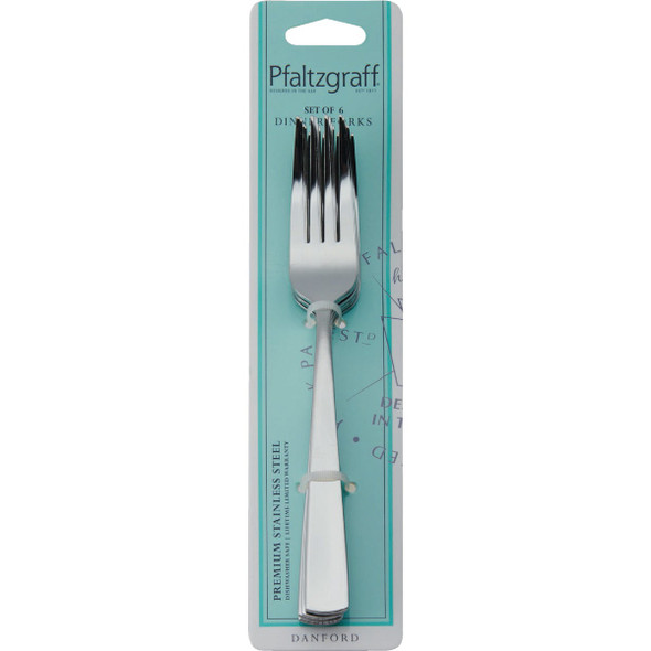 Pfaltzgraff Danford 18.0 Stainless Steel Dinner Fork (6-Pack) 5243535 621344
