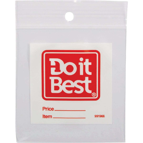 Do it Best 3 In. x 3 In. Zip Top Bag (50-Pack) 90288