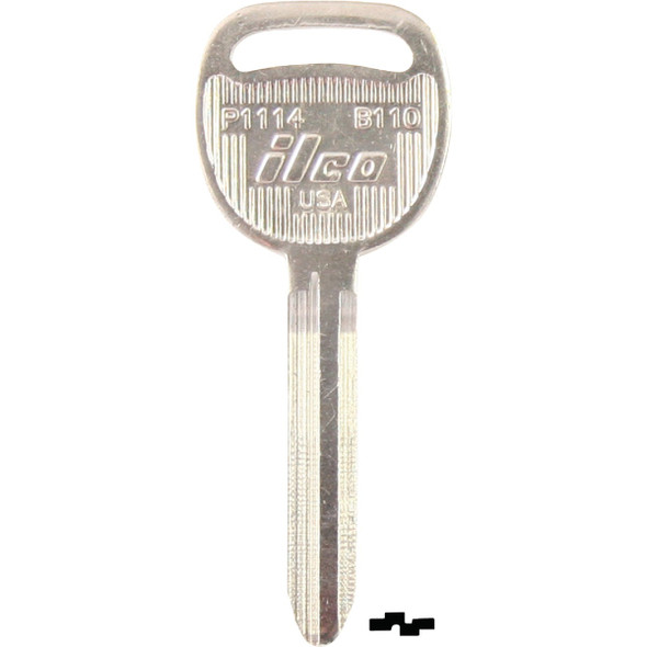 ILCO GM Nickel Plated Automotive Key, B110 / P1114 (10-Pack) IAL00000592