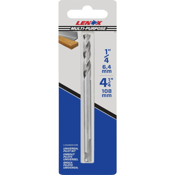 Lenox 1/4 In. x 4-1/4 In. Standard Pilot Drill Bit LXAH99414SPB