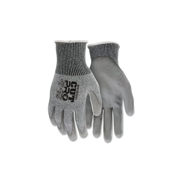 CutPro® 92752PU 13-ga HyperMax™ PU Coated Gloves, Small, Salt-and-Pepper/Gray