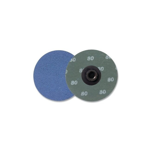 Metal Hub Style Blending Disc, Zirconia Alumina, 3 in dia, 80 grit